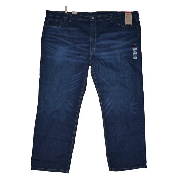 Levis 559 Men's Size 52x32 Jeans Relaxed Fit Straight Leg Dark Wash Denim NWT - Picture 3 of 11